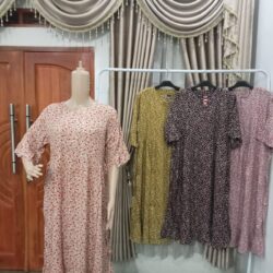 Dress Fuji Motif Bintik