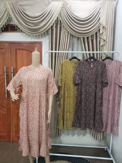 Dress Fuji Motif Bintik