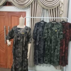 Dress Fuji Motif Bunga Besar