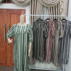 Dress Fuji Motif Garis